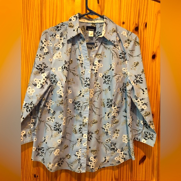 Basic Editions Tops - 3/$10. Basic Editions L/S Blouse